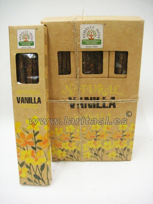 Incenso Orkay Namaste India Natural Vanilla (Baunilha) (12x33gr)